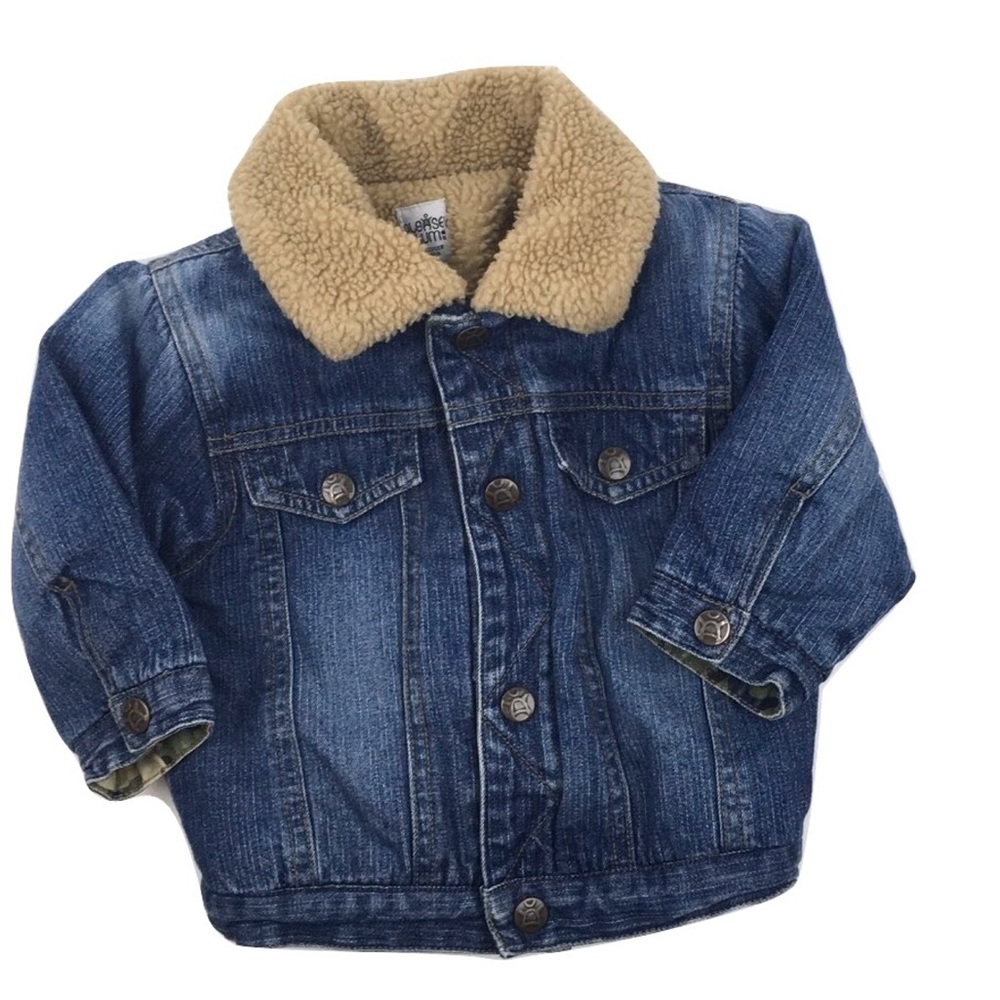 Shearling Lined Denim Jacket, Size 12 Months